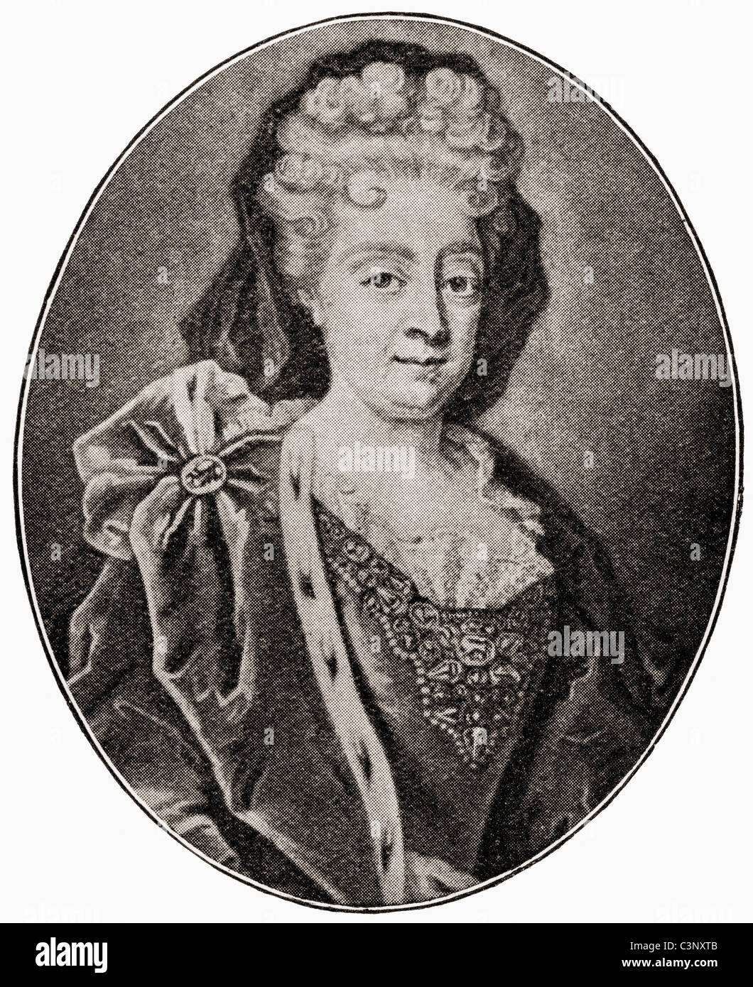 Sophia Dorothea von Brunswick und Lunenburg, Celle Linie, 1666 – 1726. Wahlkommission Prinzessin von Hannover. Stockfoto