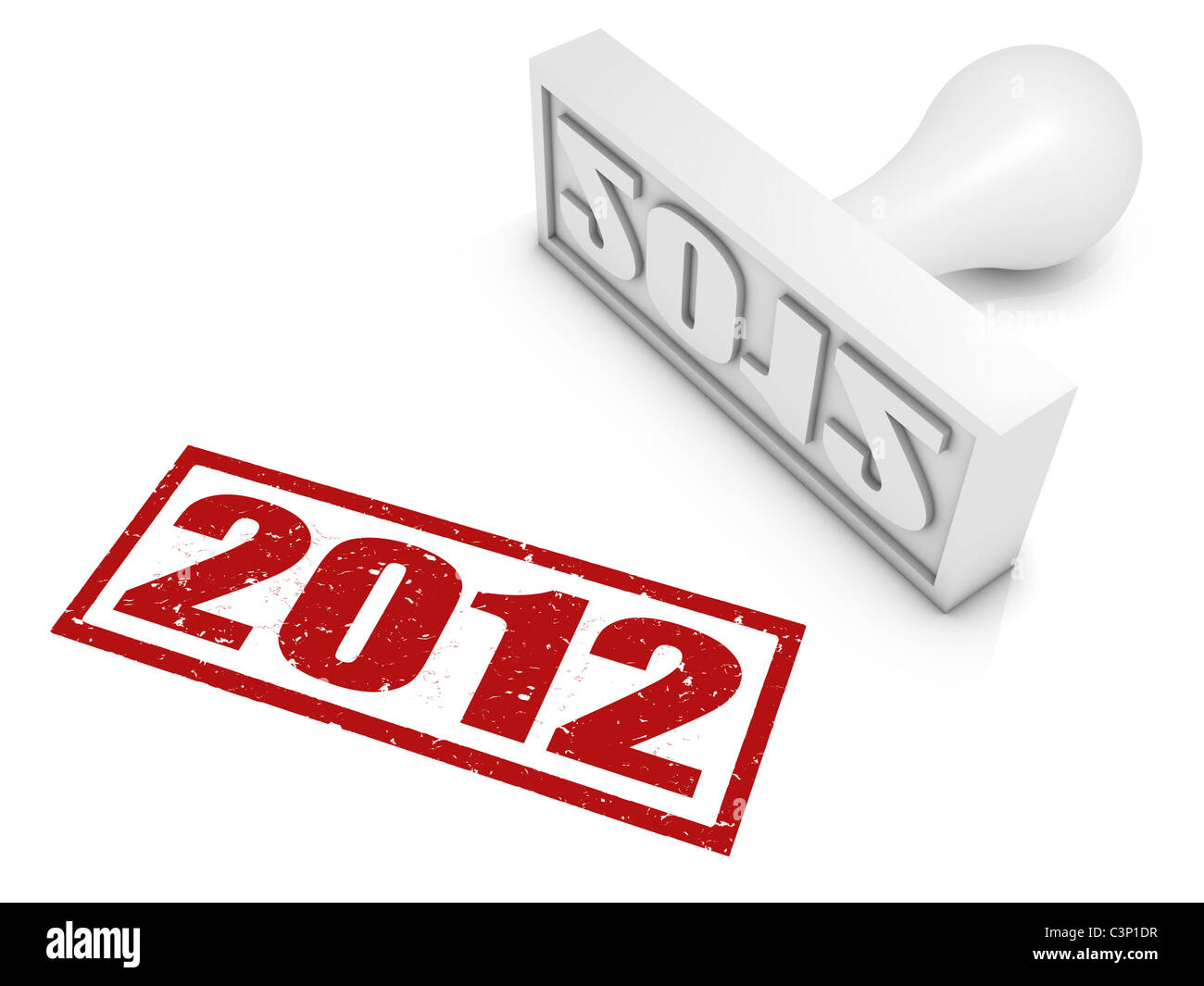 2012-Stempel. Teil einer Reihe von Stempel-Konzepte. Stockfoto