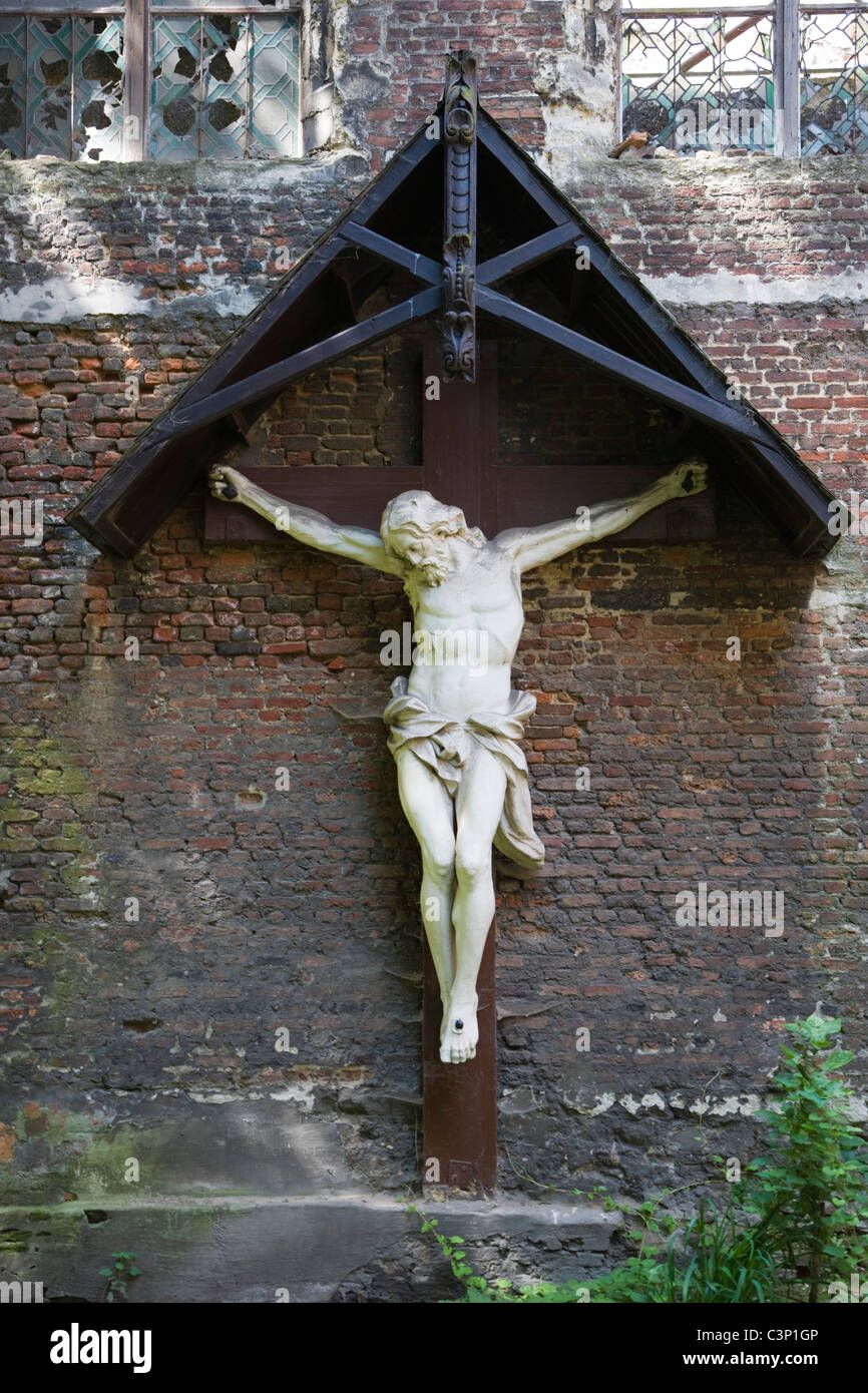 Kruzifix. Sint-Pauluskerk.Predikherenkerk. St.Paul Kirche. Antwerpen. Belgien. Stockfoto