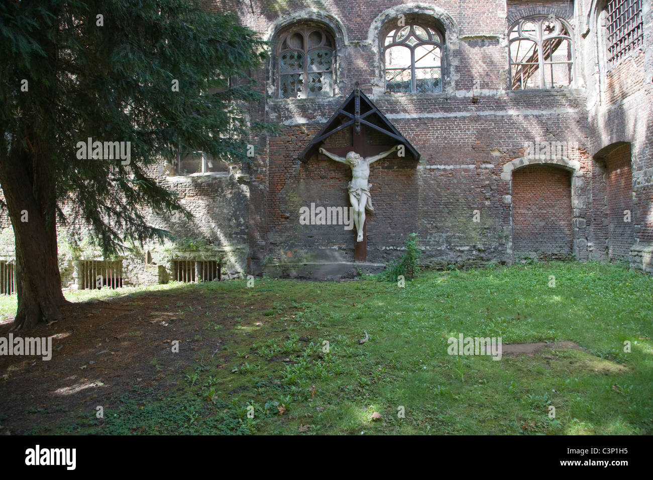 Kruzifix. Sint-Pauluskerk.Predikherenkerk. St.Paul Kirche. Antwerpen. Belgien. Stockfoto