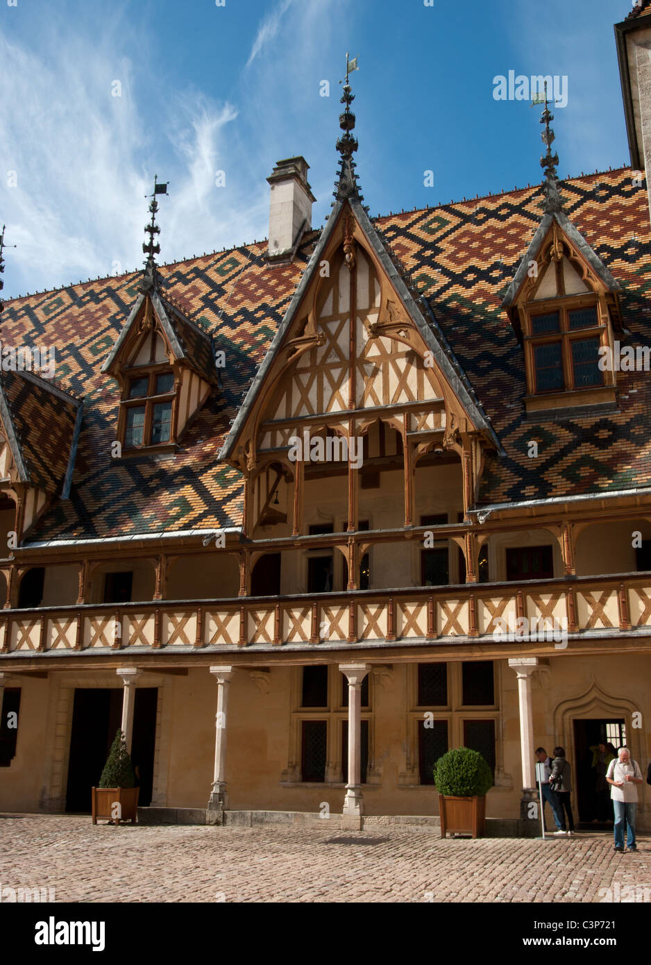 Hospices de Beaune Stockfoto