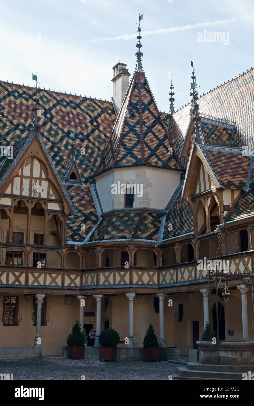 Hospices de Beaune Stockfoto