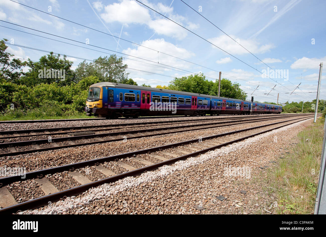 First Great Western Train bei Barnet london Stockfoto
