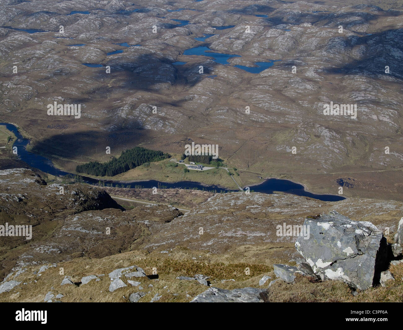 Benstack Lodge von Ben Stack, Assynt, Schottland Stockfoto