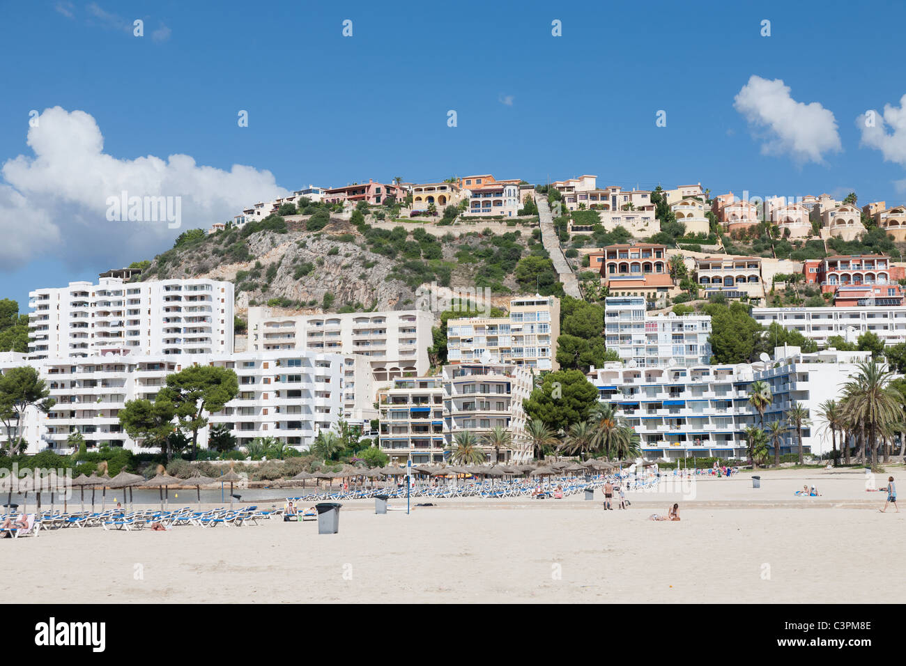 Santa Ponca, Santa Ponsa Calvia Gemeinde, Mallorca, Balearen, Spanien. Post-Saison-Foto Stockfoto