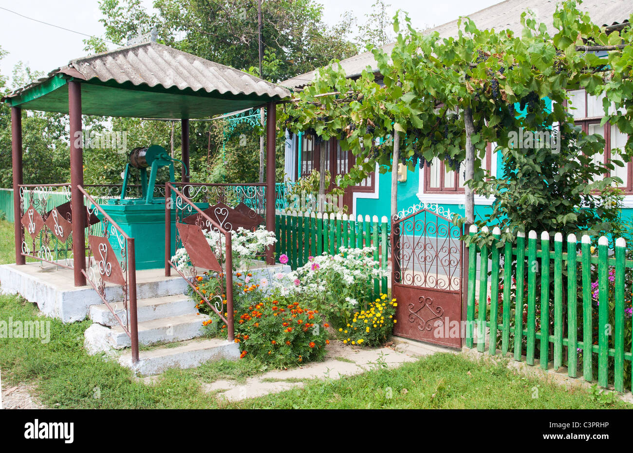 Typische moldauischen Haus Stockfoto