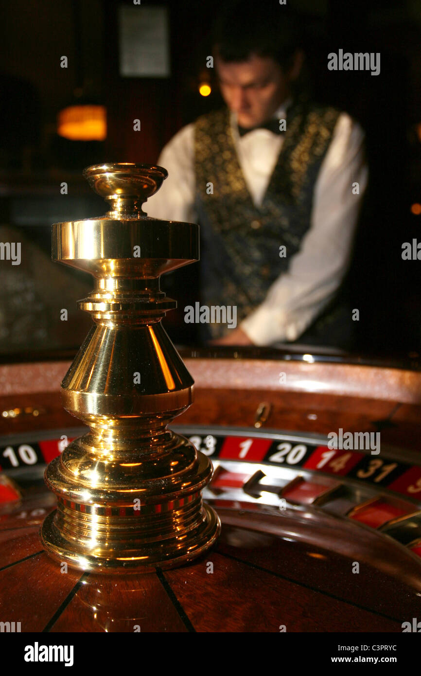 Casino-Roulette-Rad Stockfoto