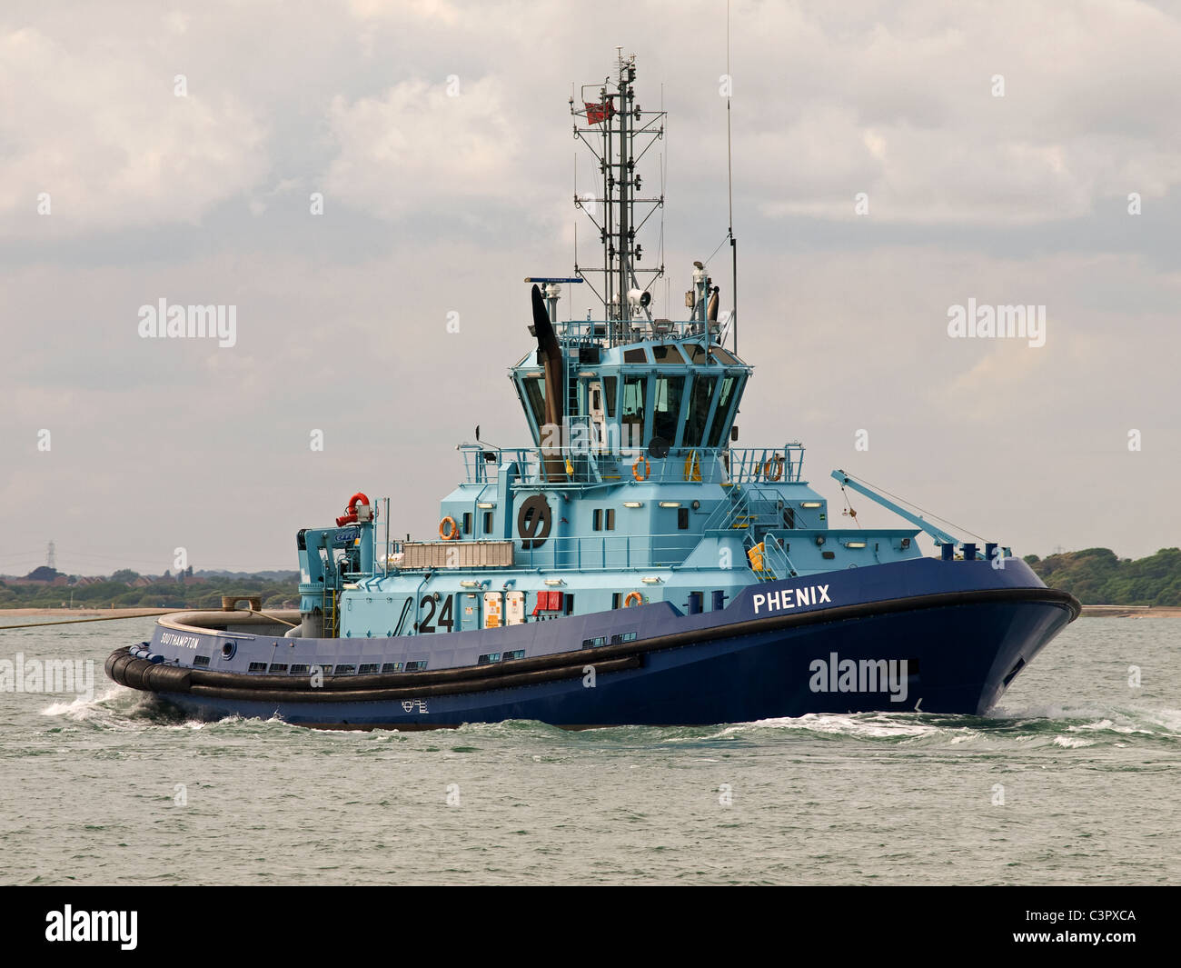 Schlepper Phenix am Hafen Southampton Hampshire England UK Stockfoto