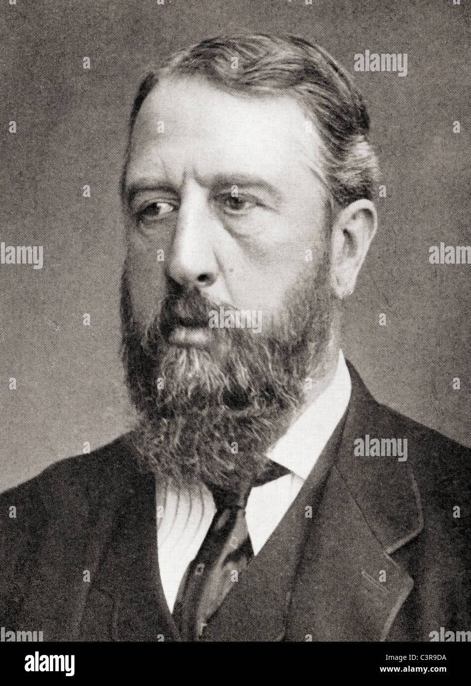 Spencer Compton Cavendish, 8. Herzog von Devonshire, 1833 – 1908. Britischer Staatsmann und Führer der Liberalen Partei. Stockfoto