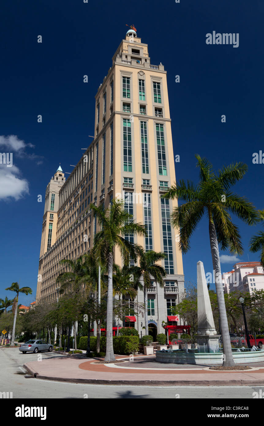 Alhambra Türme, Coral Gables, Miami, Florida, USA Stockfoto