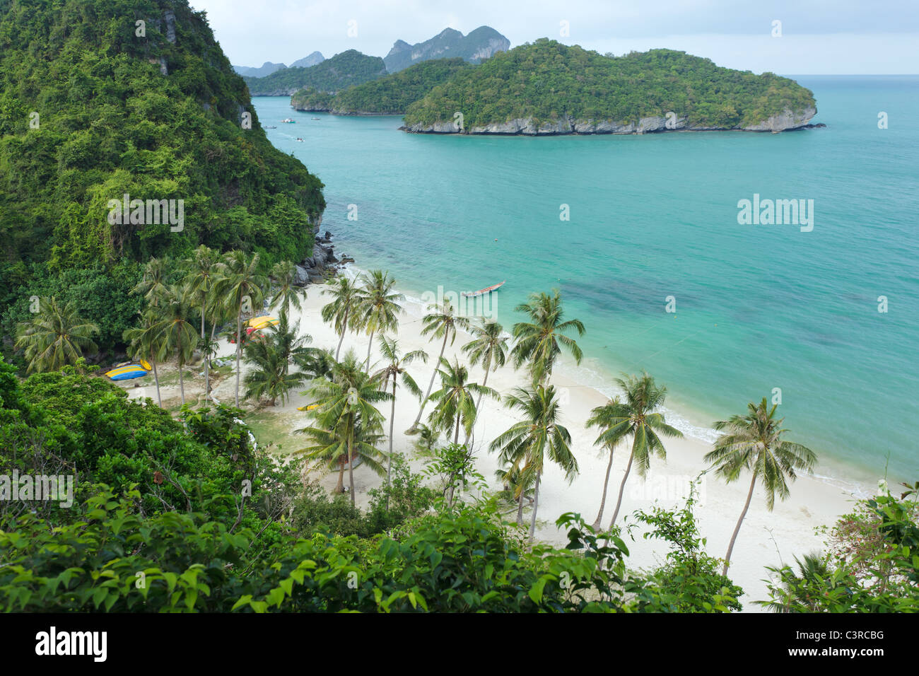tropische Insel Strand Landschaft, Angthong marine Park, thailand Stockfoto