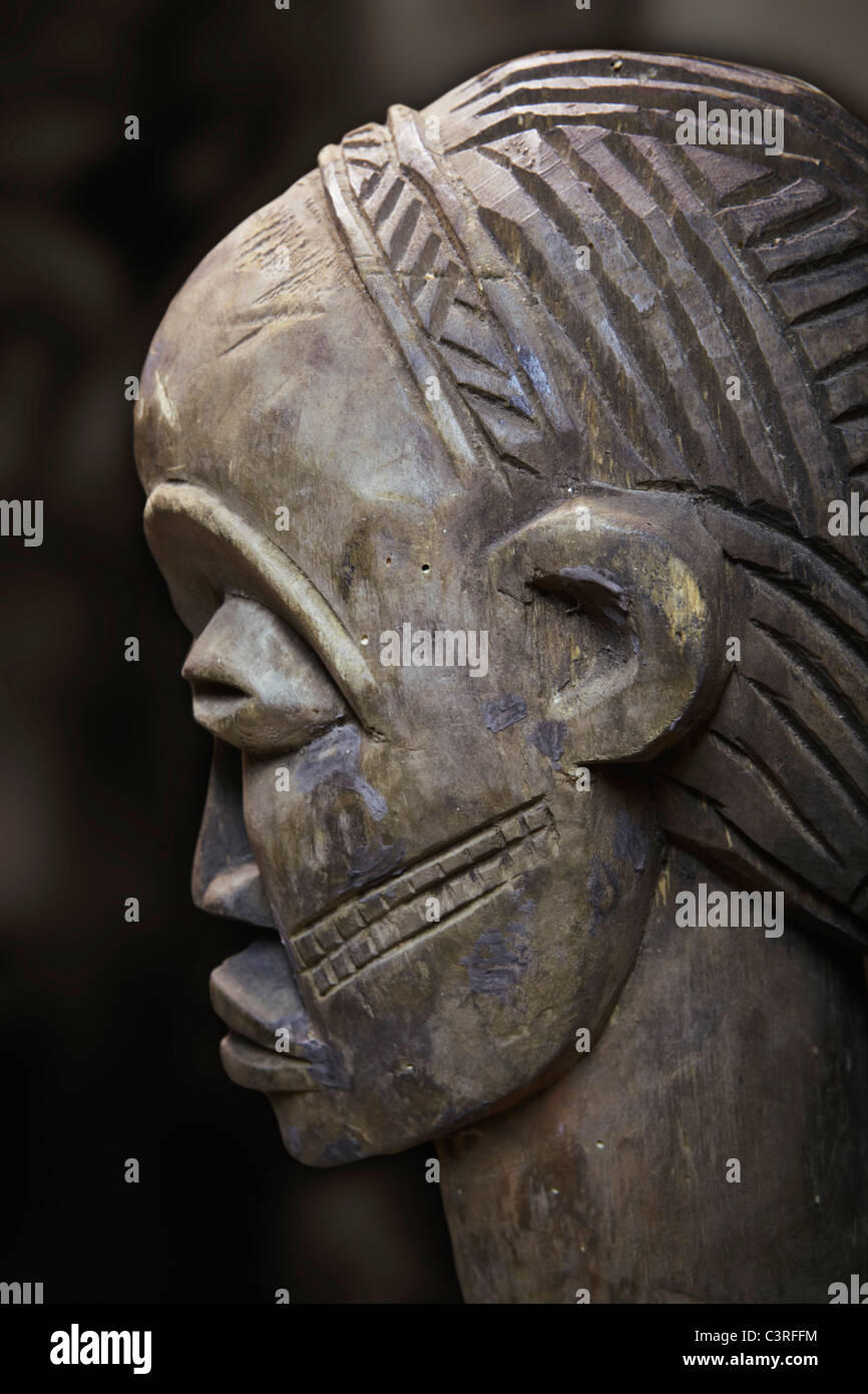 Hamburg, Afrikanische Figur, Nahaufnahme Stockfoto