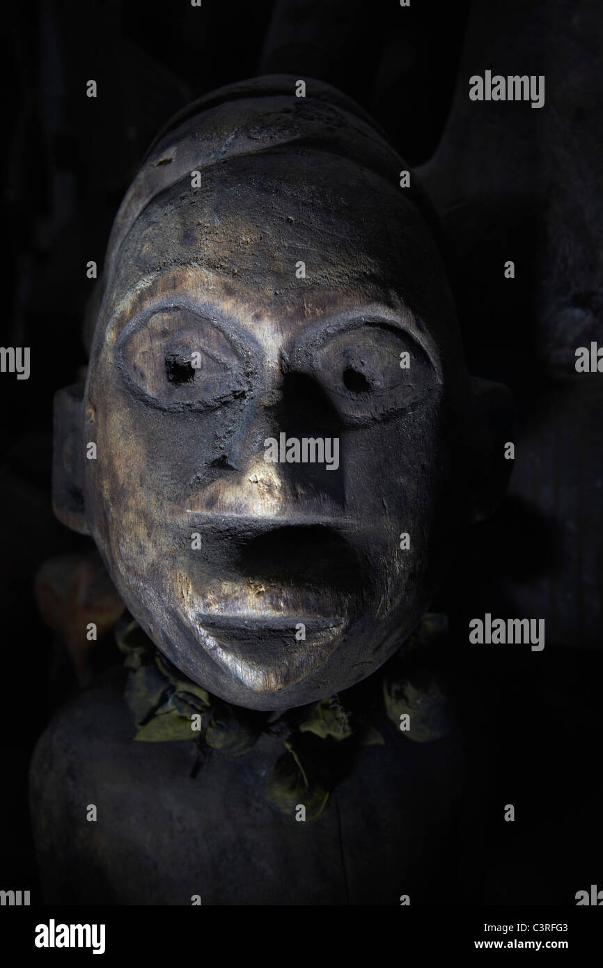 Hamburg, Afrikanische Figur, Nahaufnahme Stockfoto