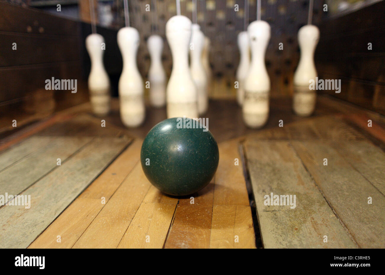 Symbolische Foto, bowling Stockfoto