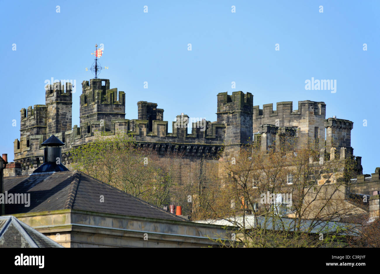 Lancaster Castle, Lancaster, Lancashire, England, Vereinigtes Königreich, Europa. Stockfoto