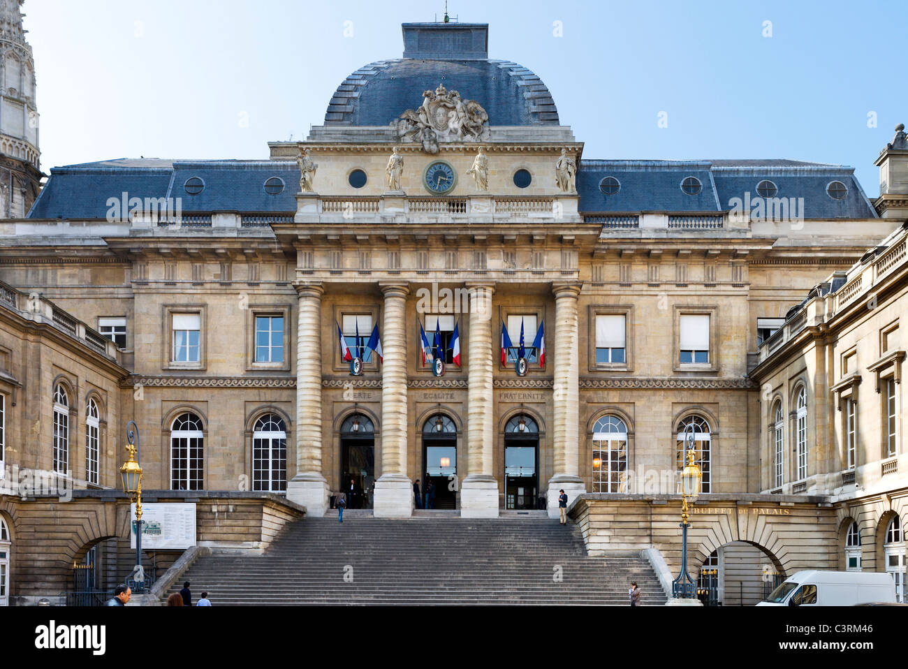 Das Palais de Justice, Ile De La Cite, Paris, Frankreich Stockfoto