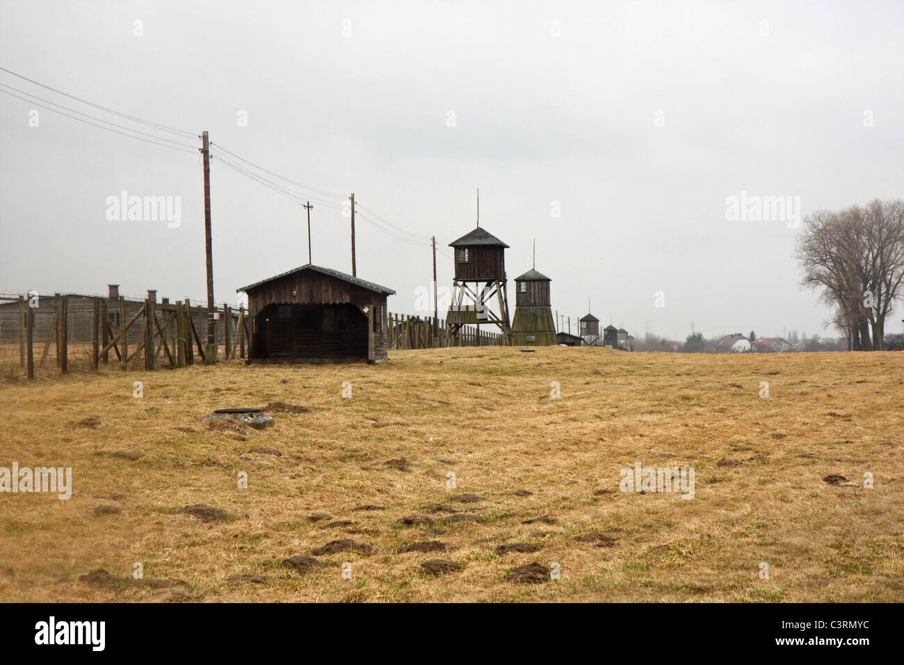 Konzentration Lager Majdanek bei Lublin, Polen Stockfoto
