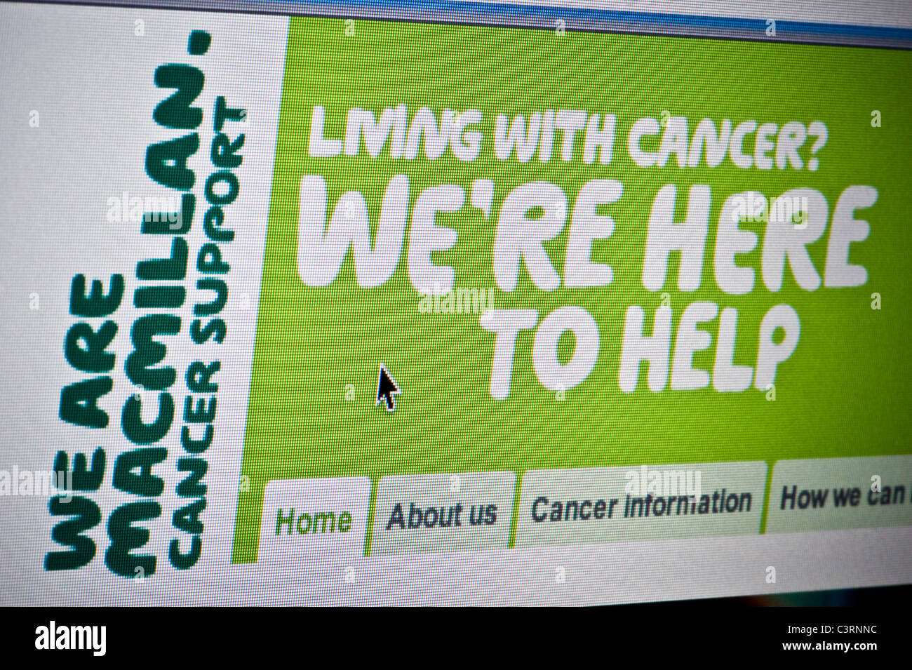 Macmillan Cancer Support Logo wie auf ihrer Website zu sehen. (Nur zur redaktionellen Verwendung: print, TV, e-Book und redaktionelle Webseite). Stockfoto