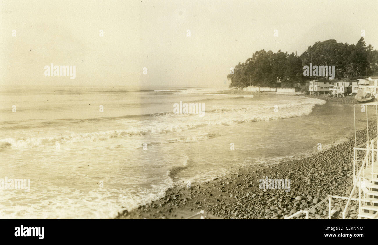 Santa Barbara Häuser kalifornischen Pazifik Küste Strand September 1941 Häuser Stockfoto