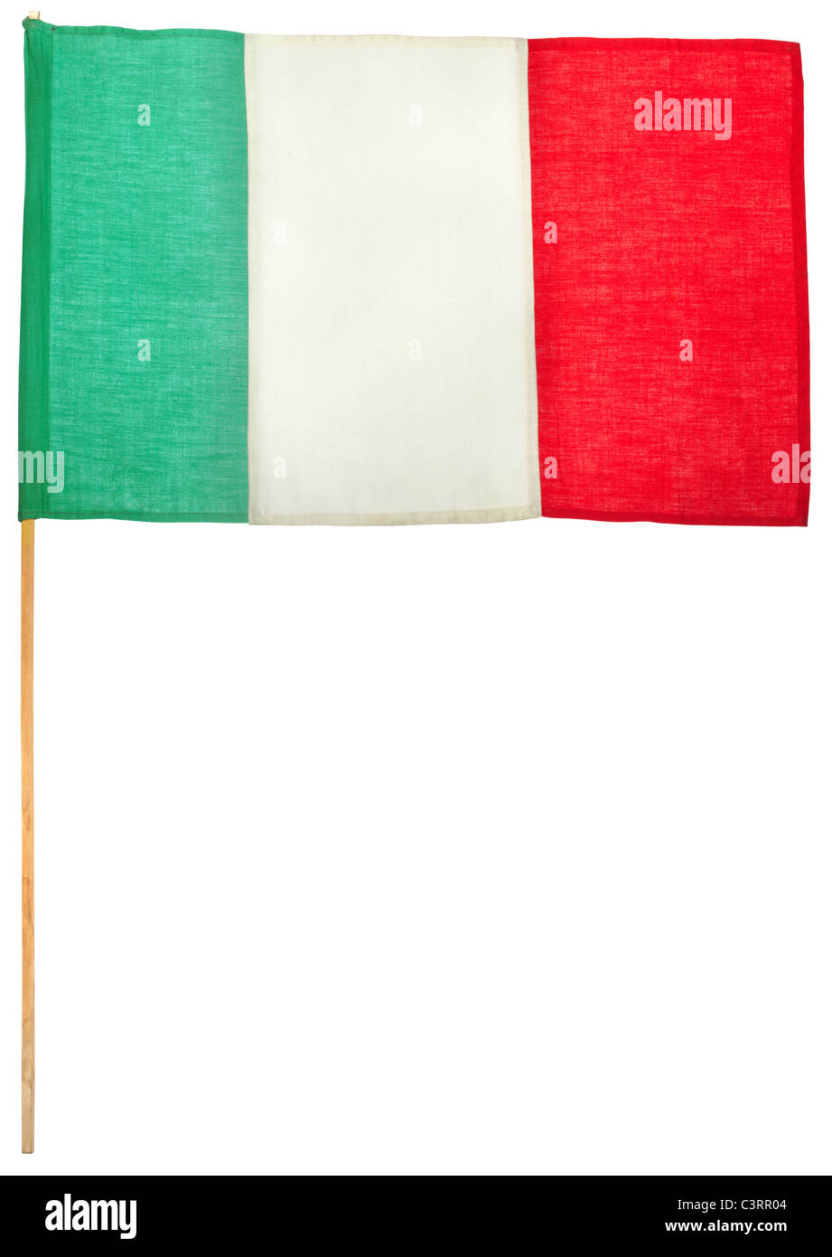 Italienische Flagge Stockfoto