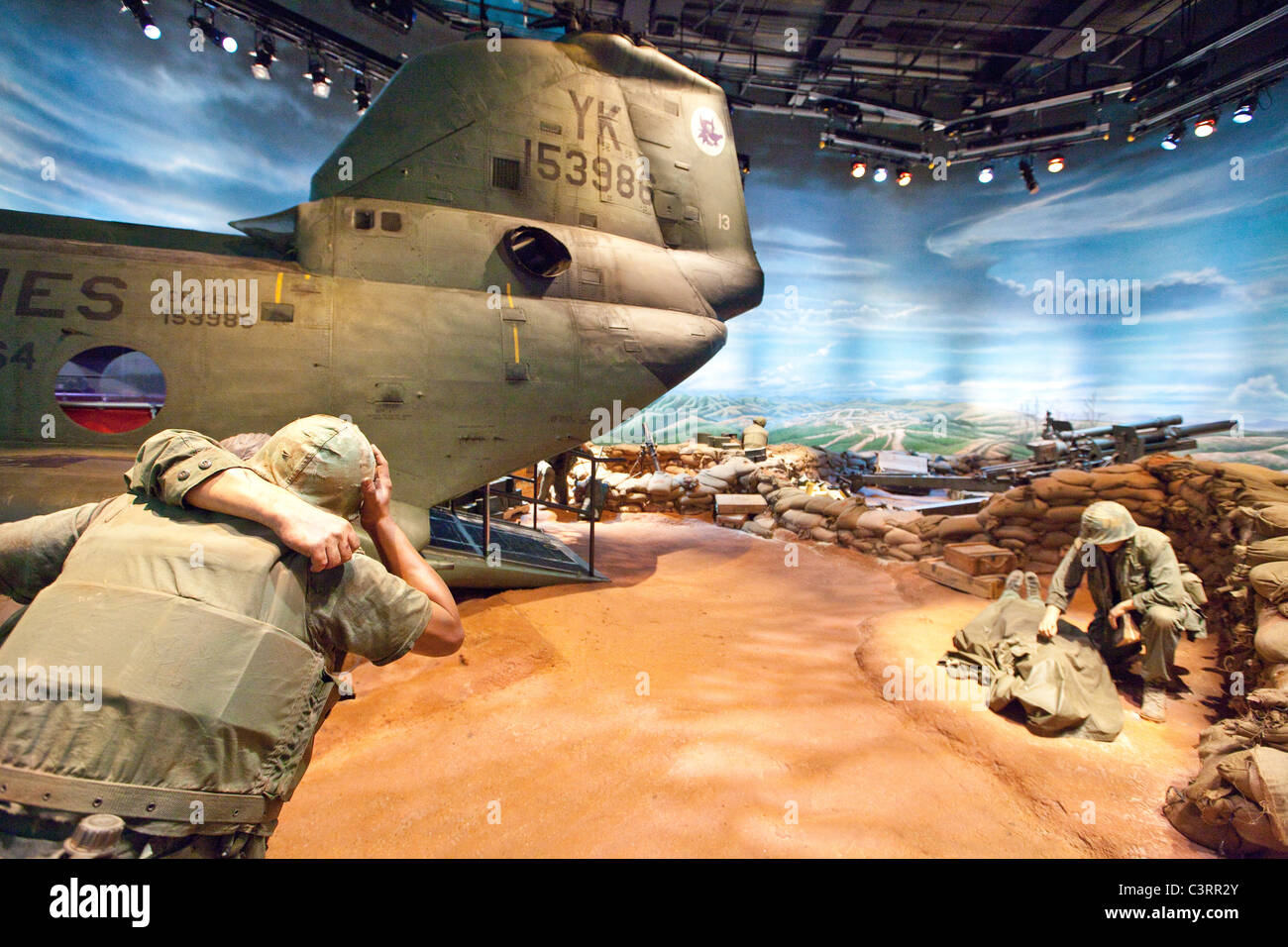 Vietnam-Ausstellung, National Museum of the Marine Corps, Dreieck, VA Stockfoto
