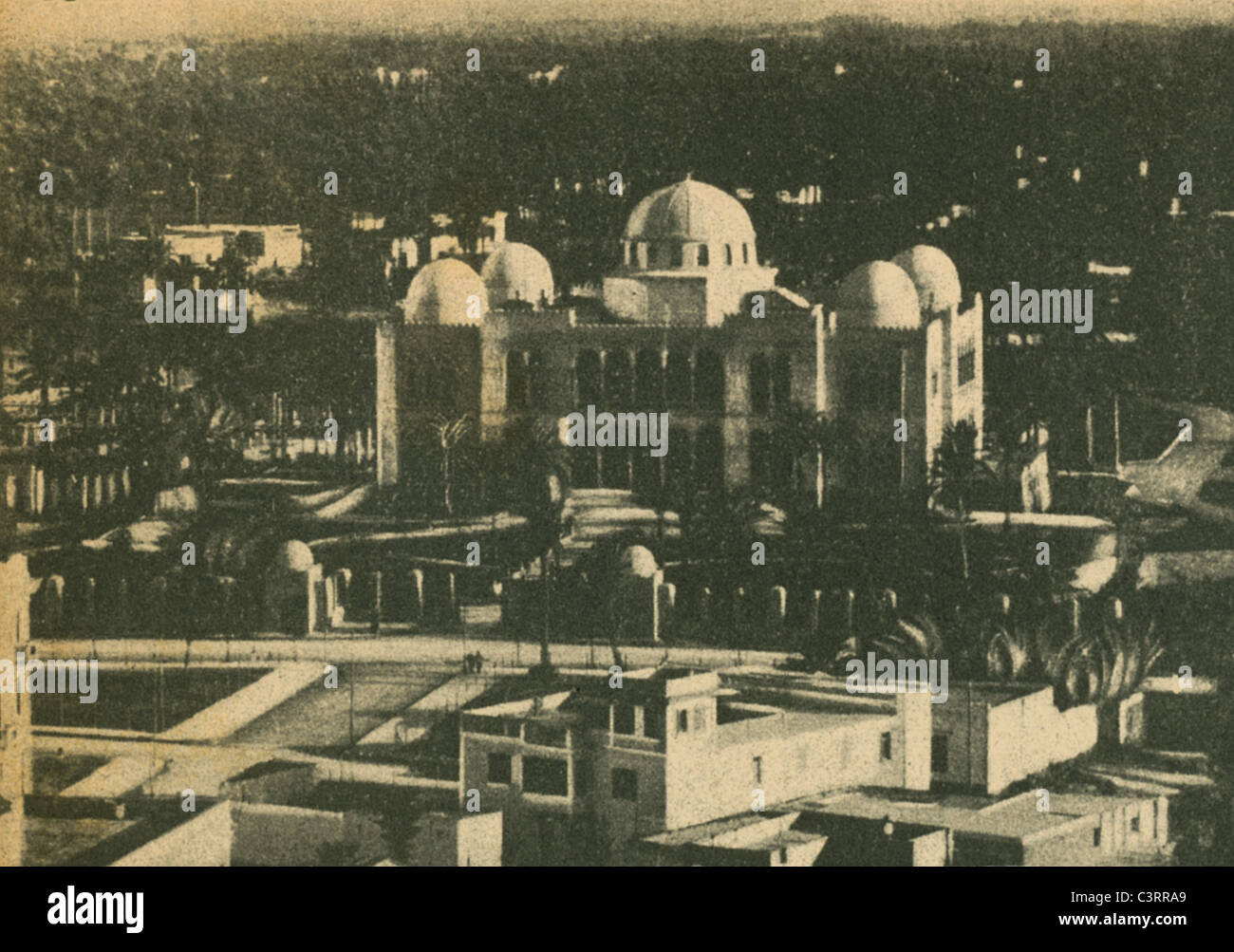Fotos von Libyen unter italienische Besatzung in den 1930er Jahren. Foto zeigt das Haus der Gouverneure in Tripolis. Stockfoto