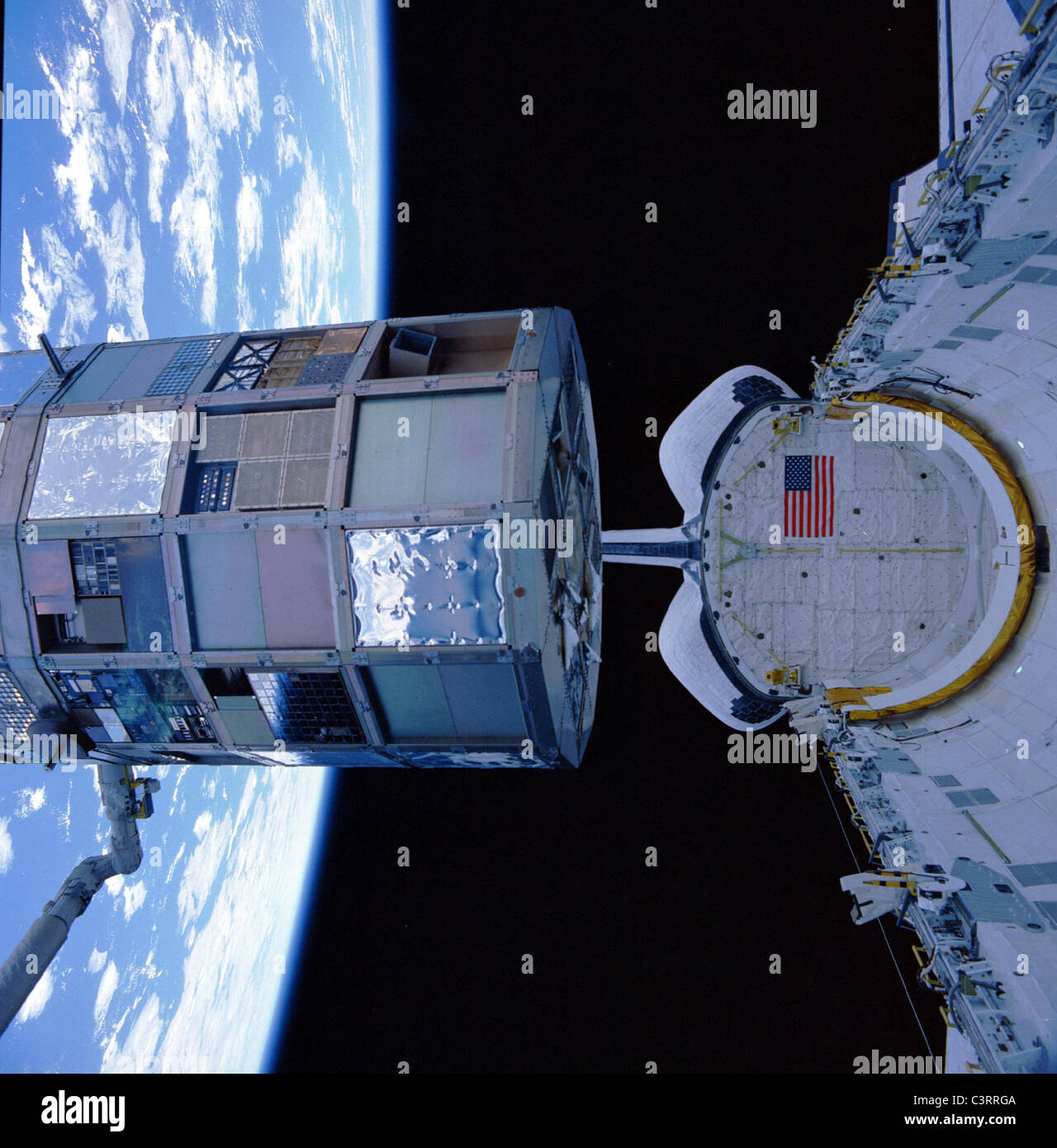 NASA langer Dauer Exposure Facility (LDEF) Stockfoto