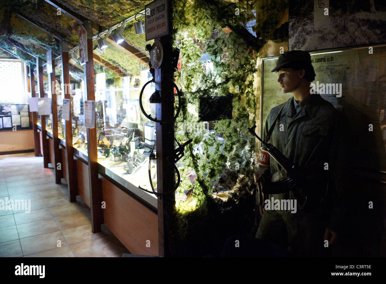 Eisernen Vorhangs Museum Rozvadov, Muzeum Zelezne Opony Tschechische Republik Deutschland Grenze Stockfoto