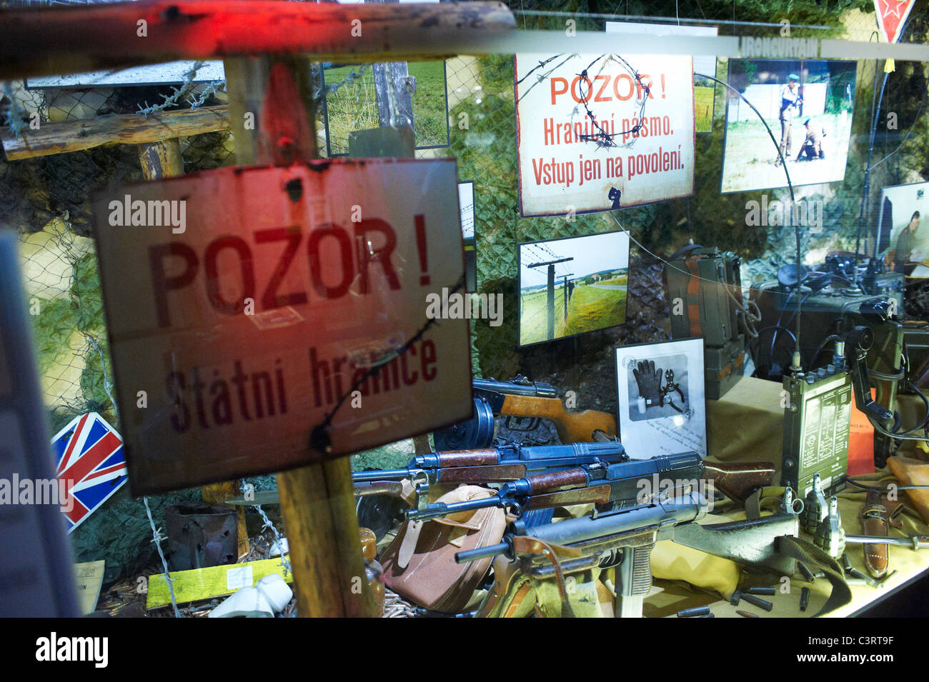 Eisernen Vorhangs Museum Rozvadov, Muzeum Zelezne Opony Tschechische Republik Deutschland Grenze Stockfoto