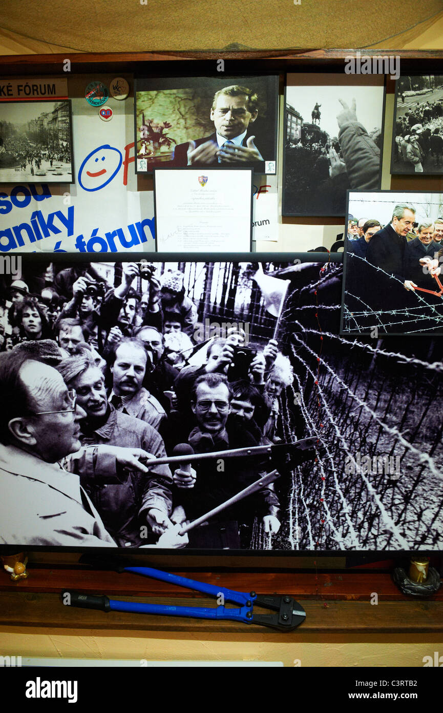 Eisernen Vorhangs Museum Rozvadov, Muzeum Zelezne Opony Tschechische Republik Deutschland Grenze Stockfoto