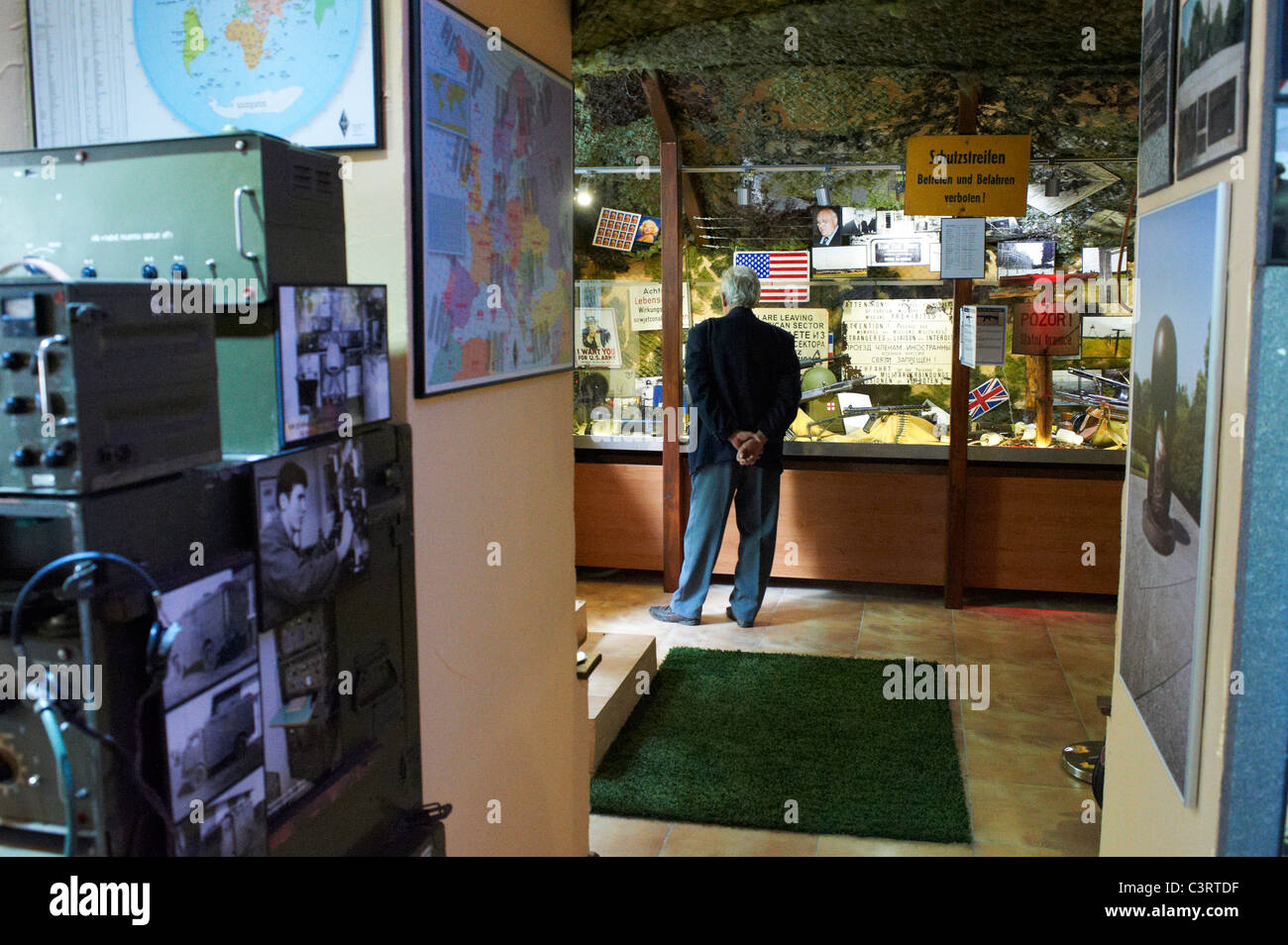 Eisernen Vorhangs Museum Rozvadov, Muzeum Zelezne Opony Tschechische Republik Deutschland Grenze Stockfoto