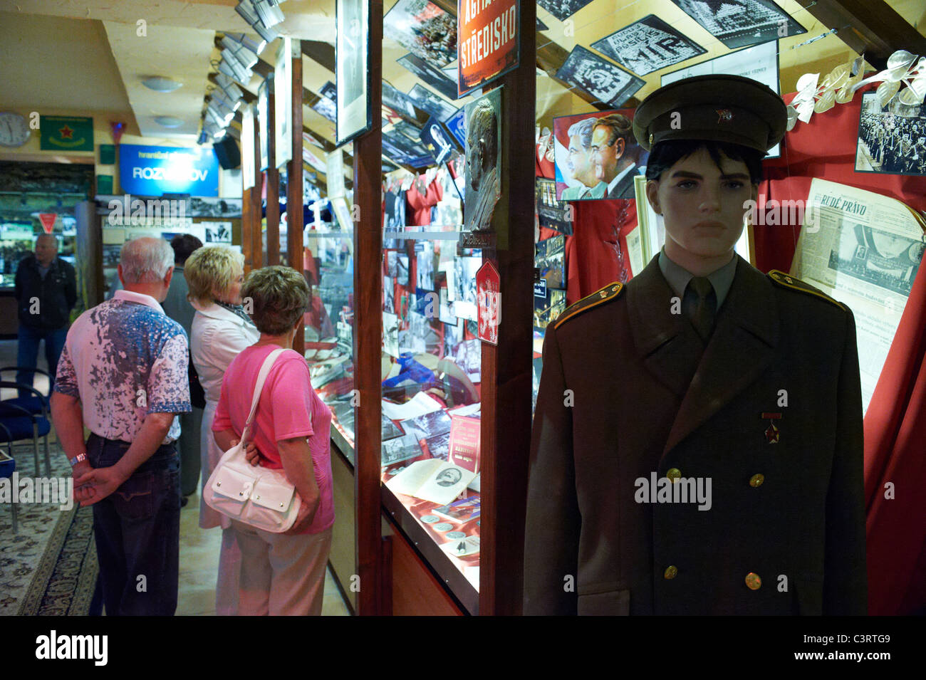 Eisernen Vorhangs Museum Rozvadov, Muzeum Zelezne Opony Tschechische Republik Deutschland Grenze Stockfoto
