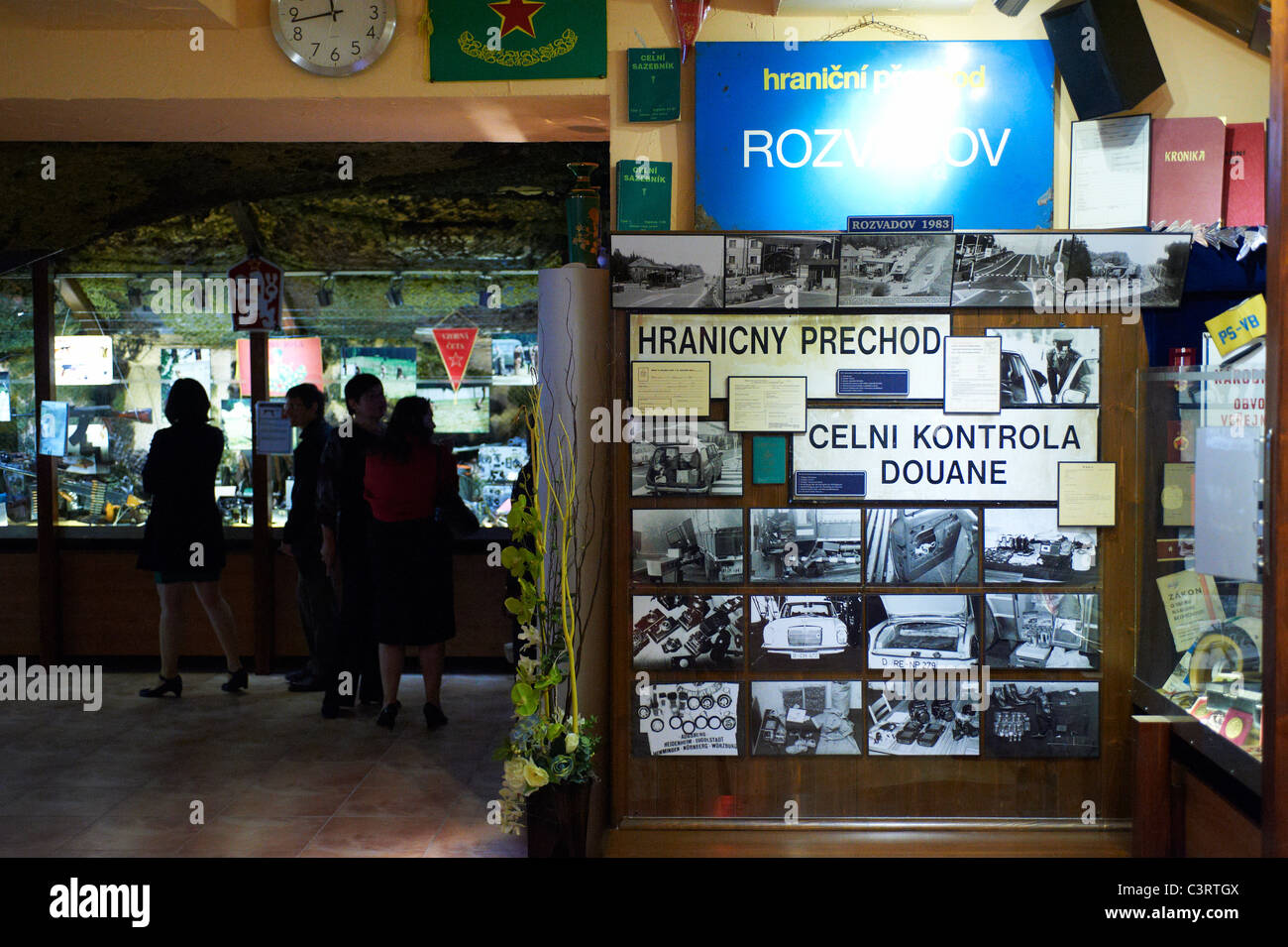 Eisernen Vorhangs Museum Rozvadov, Muzeum Zelezne Opony Tschechische Republik Deutschland Grenze Stockfoto