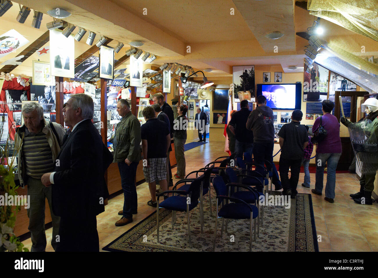 Eisernen Vorhangs Museum Rozvadov, Muzeum Zelezne Opony Tschechische Republik Deutschland Grenze Stockfoto