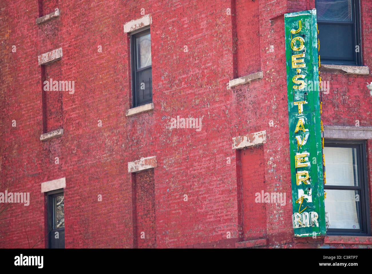 Joes Taverne auf W 25th Street und 10. Avenue in Manhattan, New York City Stockfoto