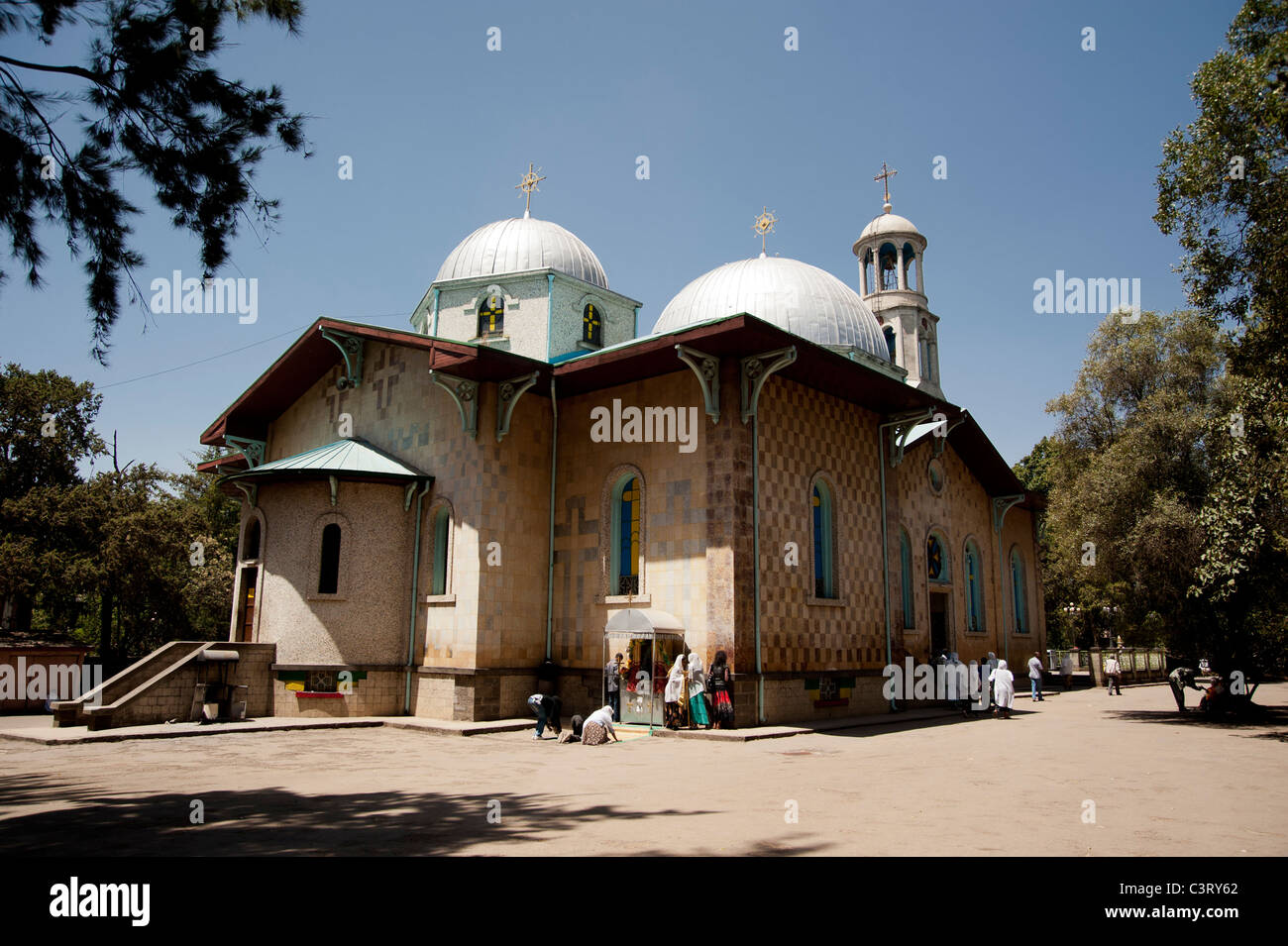 Kiddist Maryam Kirche, Addis Ababa, Äthiopien Stockfoto