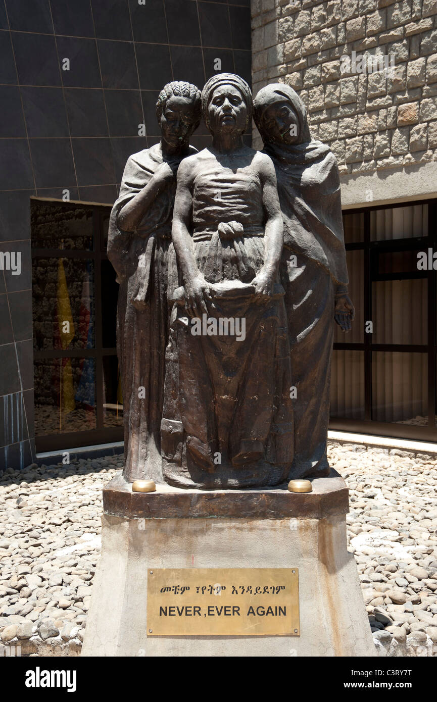Statue, Red Terror Martyrs Memorial Museum, Addis Ababa, Äthiopien Stockfoto