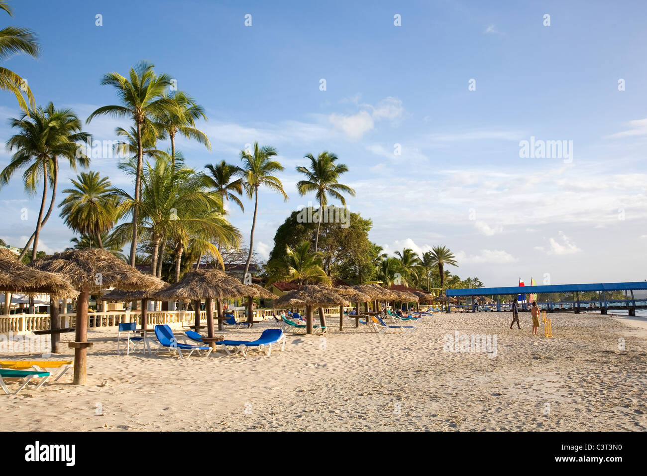 Dickenson Bay Beach in Antigua Stockfoto