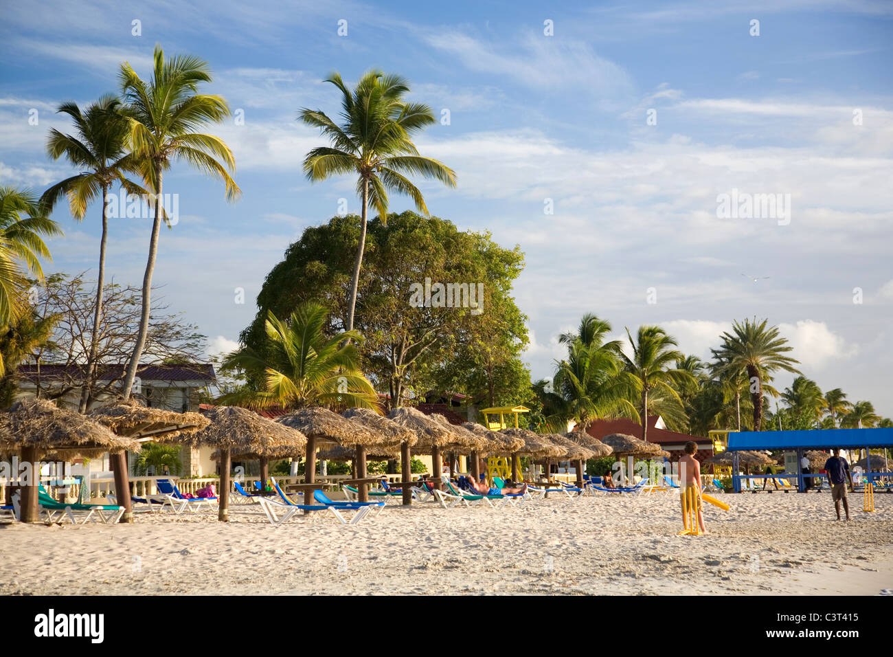 Dickenson Bay Beach in Antigua Stockfoto