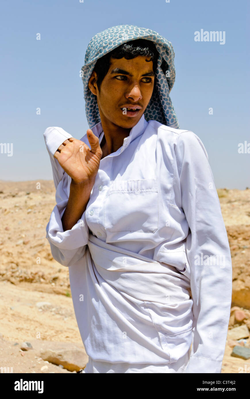 Muzeina Beduinen - Wadi Feiran Oase, Halbinsel Sinai - Ägypten Stockfoto