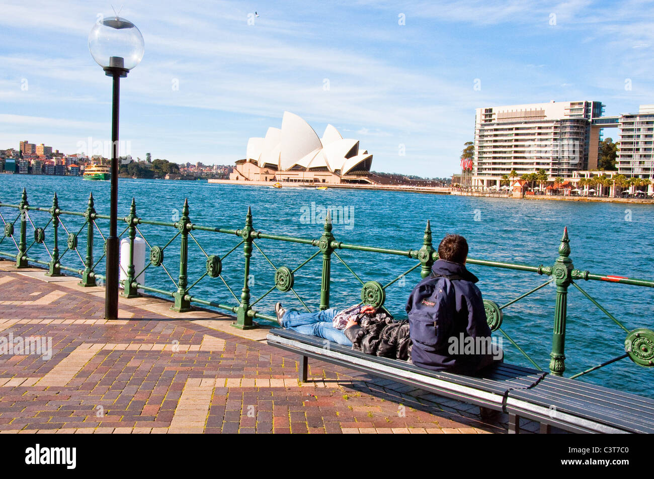 SYDNEY, Australien 17. AUGUST: Blick auf das Opernhaus berühmtesten Theater der Stadt, 17. August 2010 in Sydney Stockfoto