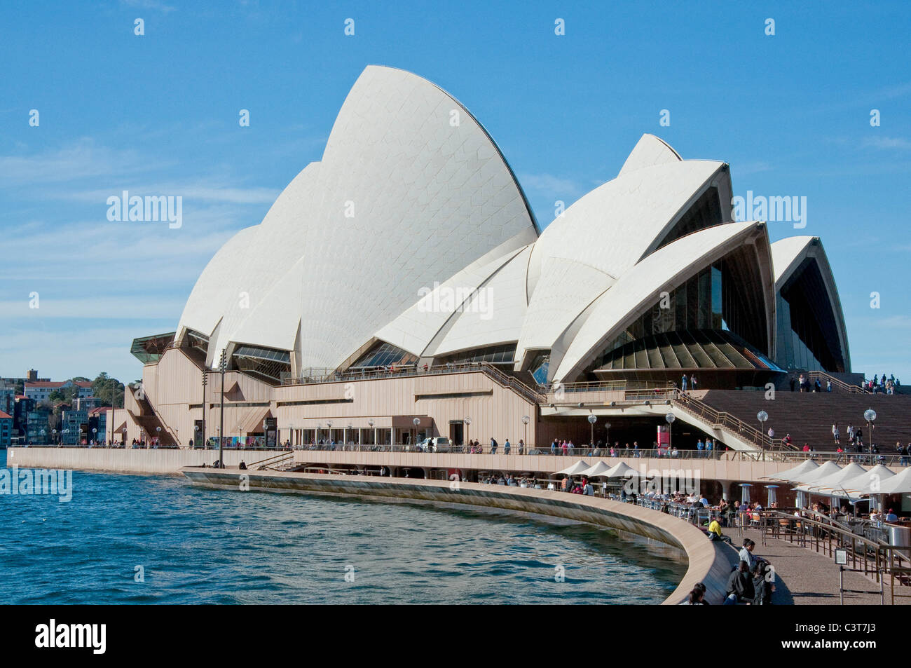 SYDNEY, Australien 17. AUGUST: Blick auf das Opernhaus berühmtesten Theater der Stadt, 17. August 2010 in Sydney Stockfoto