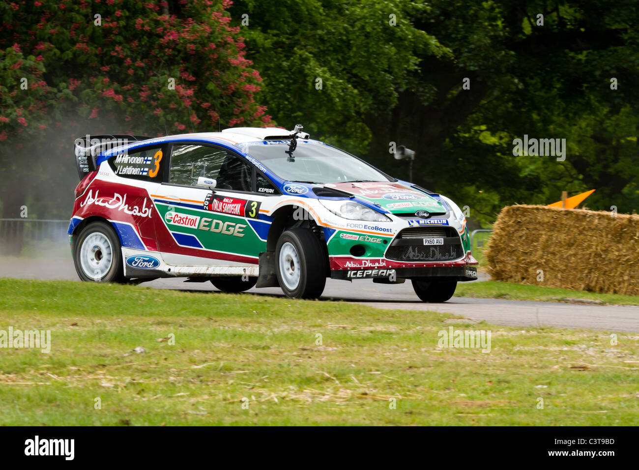 Ein WRC Ford Fiesta. Stockfoto
