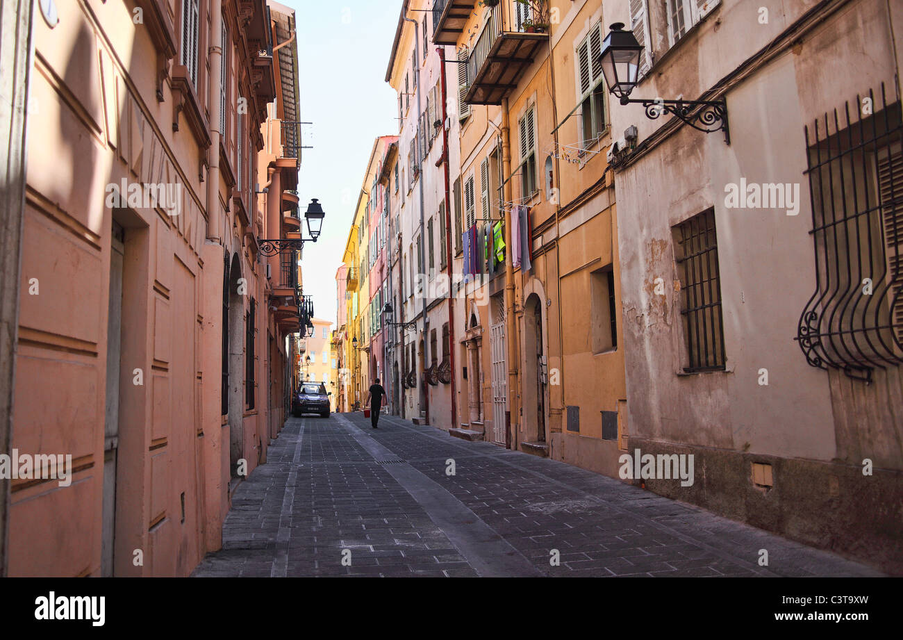 schönes Bild von Menton streetview Stockfoto
