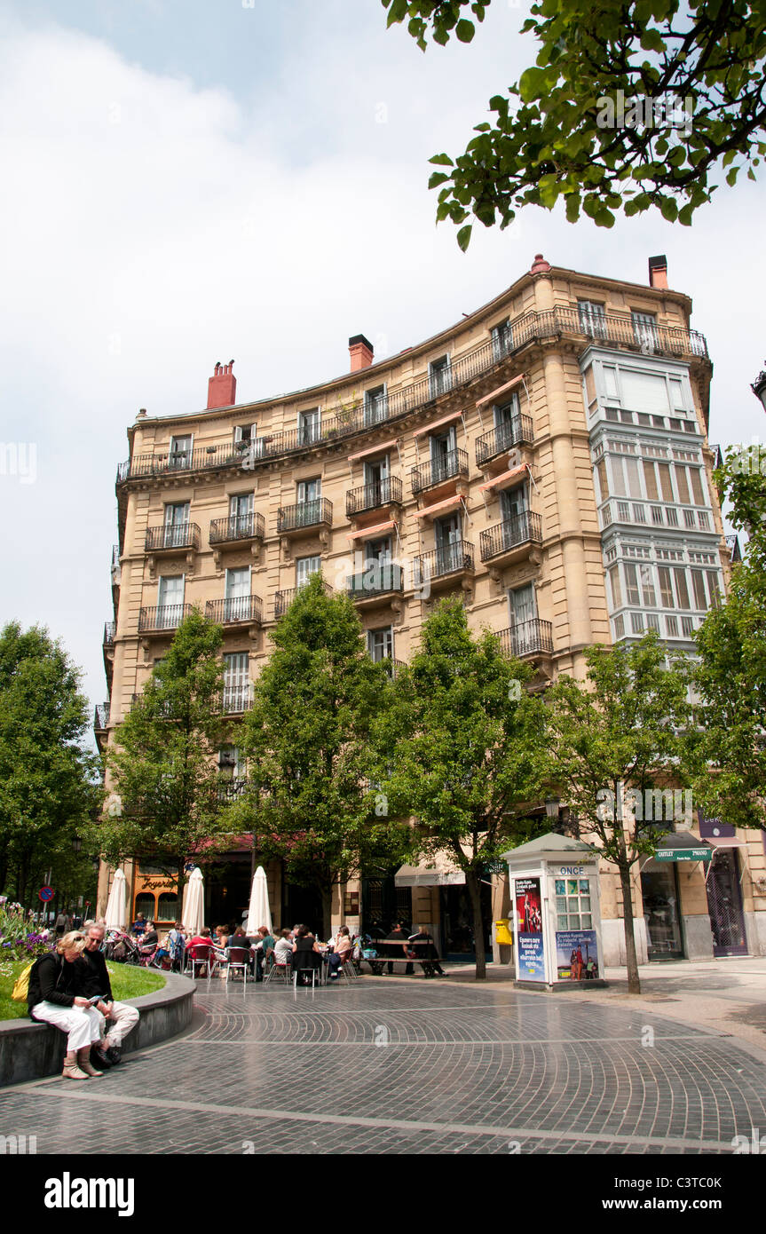 PlazaBilbao in San Sebastian Spanien spanische Baskenland Stadt Stockfoto