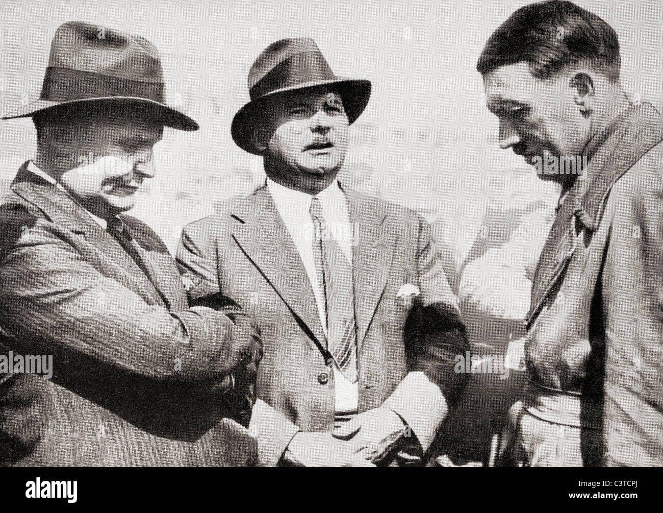 Von links nach rechts: Göring, Röhm, Hitler. Stockfoto