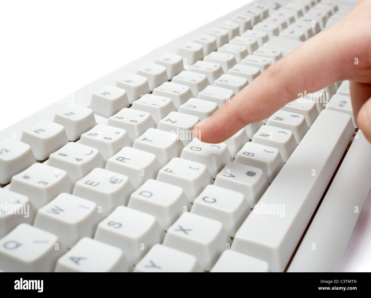 Nahaufnahme von Computer-Tastatur Stockfoto