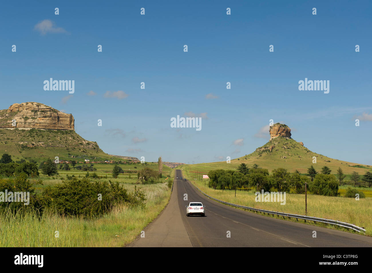 Landschaft, Clarens, Free State, Südafrika Stockfoto