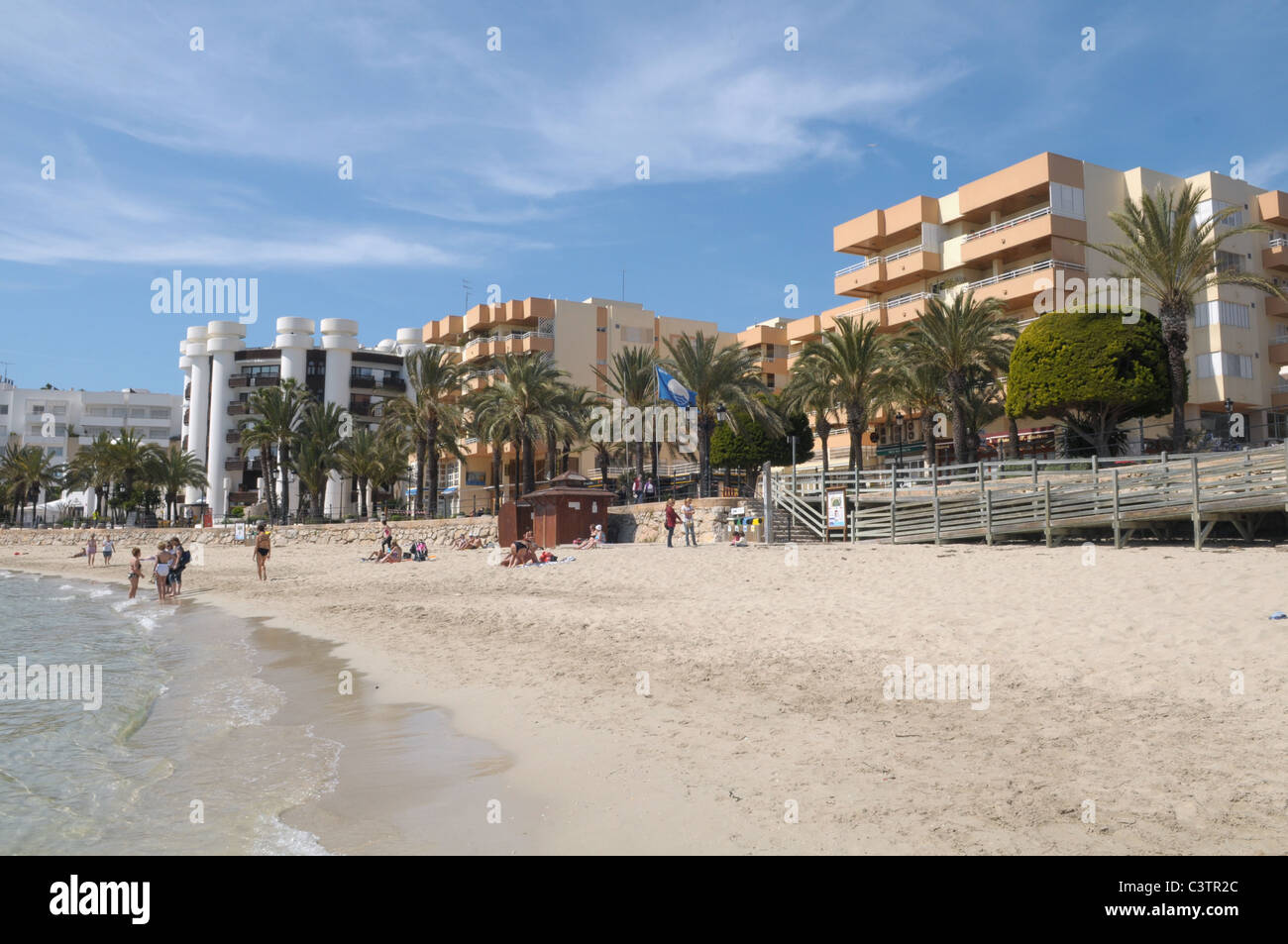 Santa Eulalia beach Stockfoto