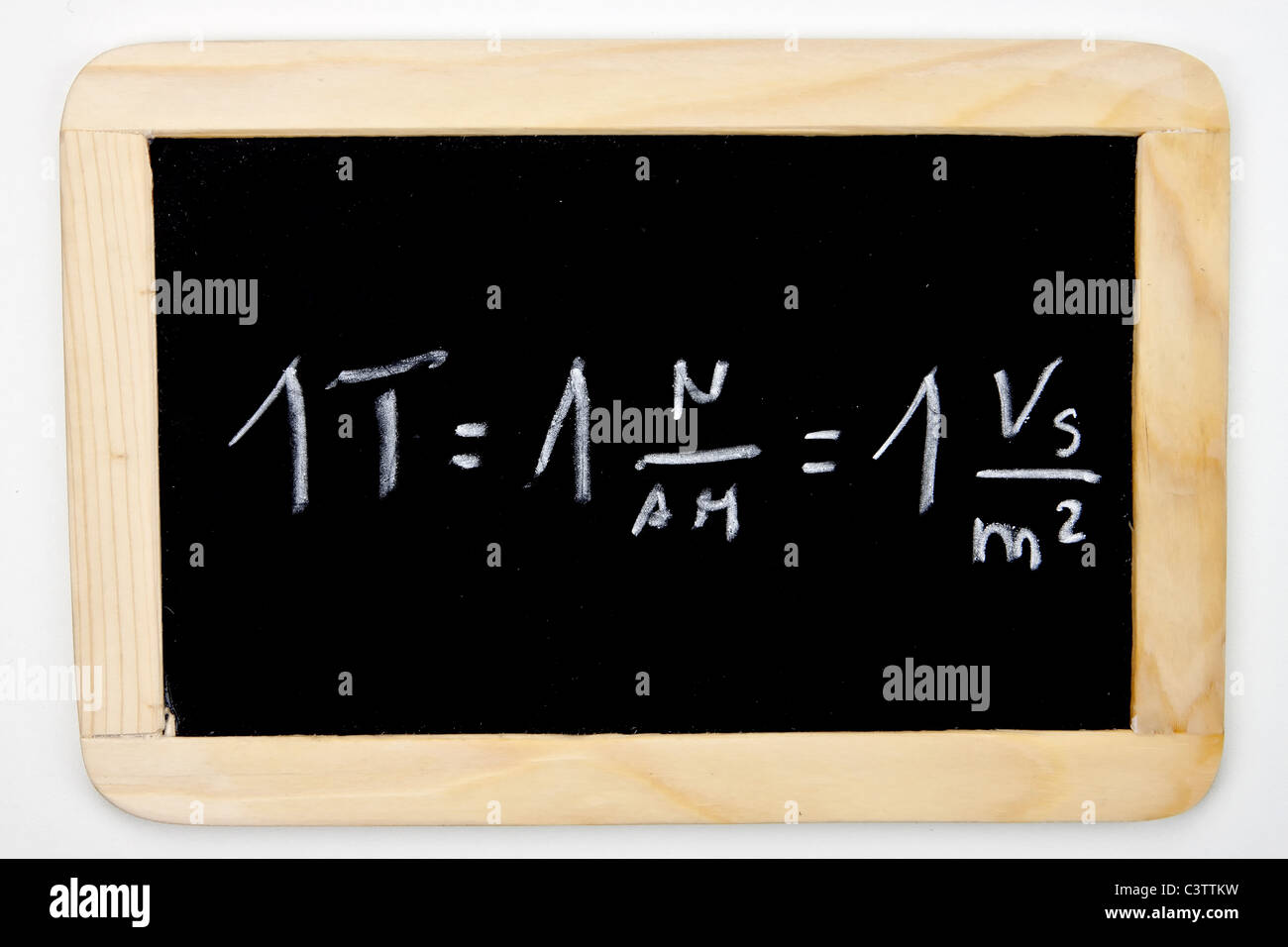 eine mathematische Formel auf einer Kreidetafel Stockfoto